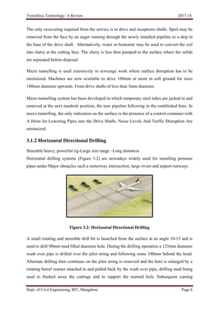 Trenchless Technology Technical Seminar Report | PDF