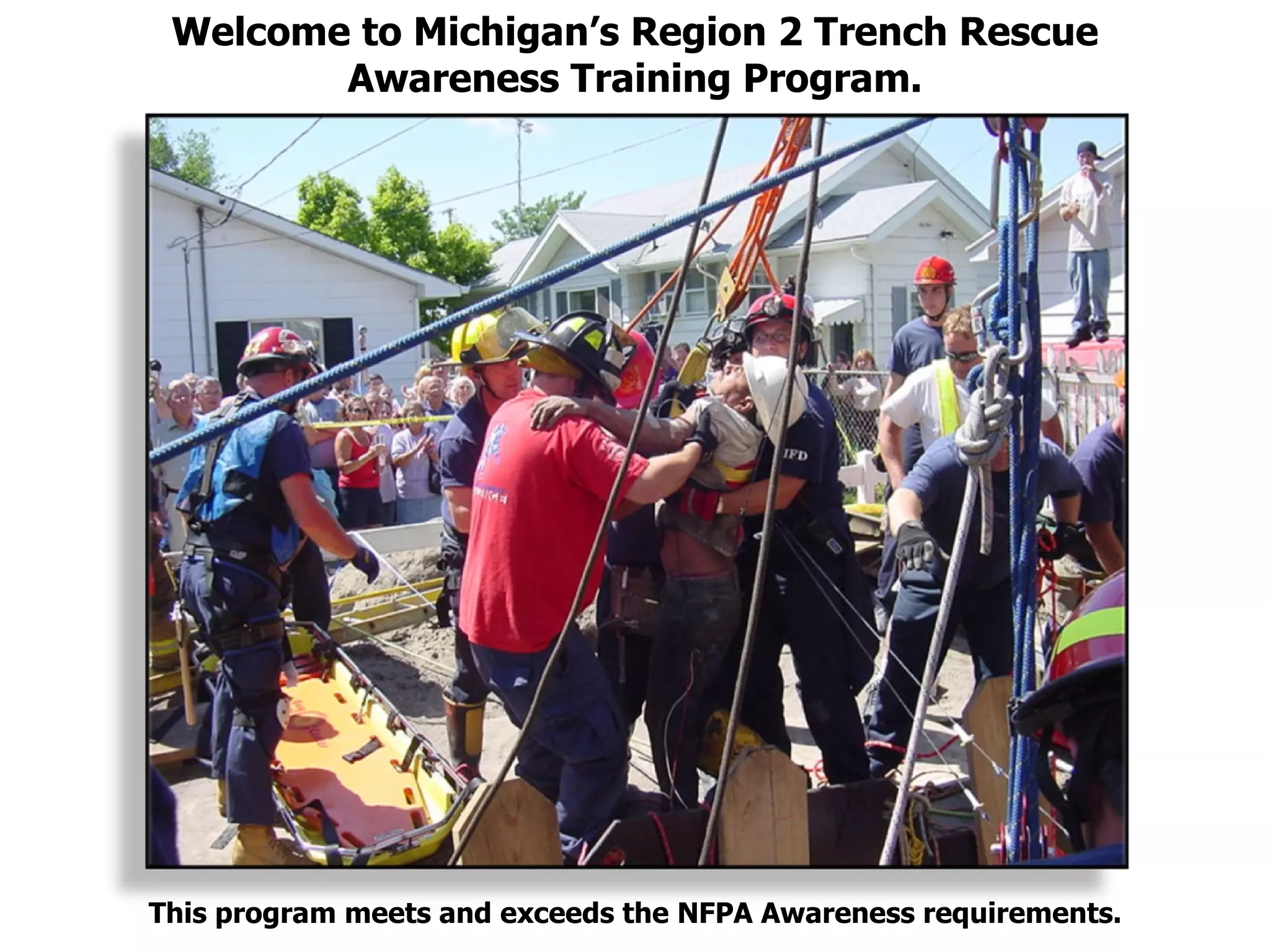 Trench Rescue Awareness Training Course | PPT