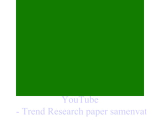 YouTube  - Trend Research paper samenvatting 