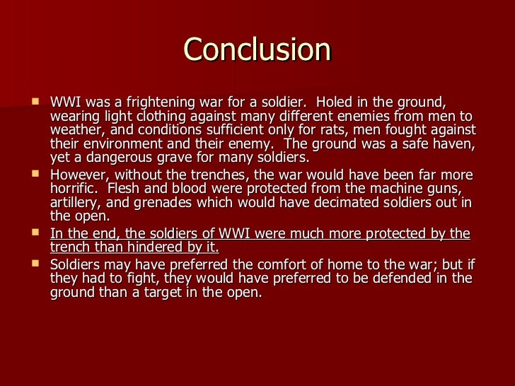 world war 1 essay conclusion