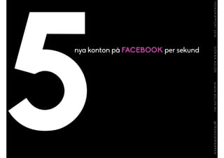 5nya konton på FACEBOOK per sekund
 