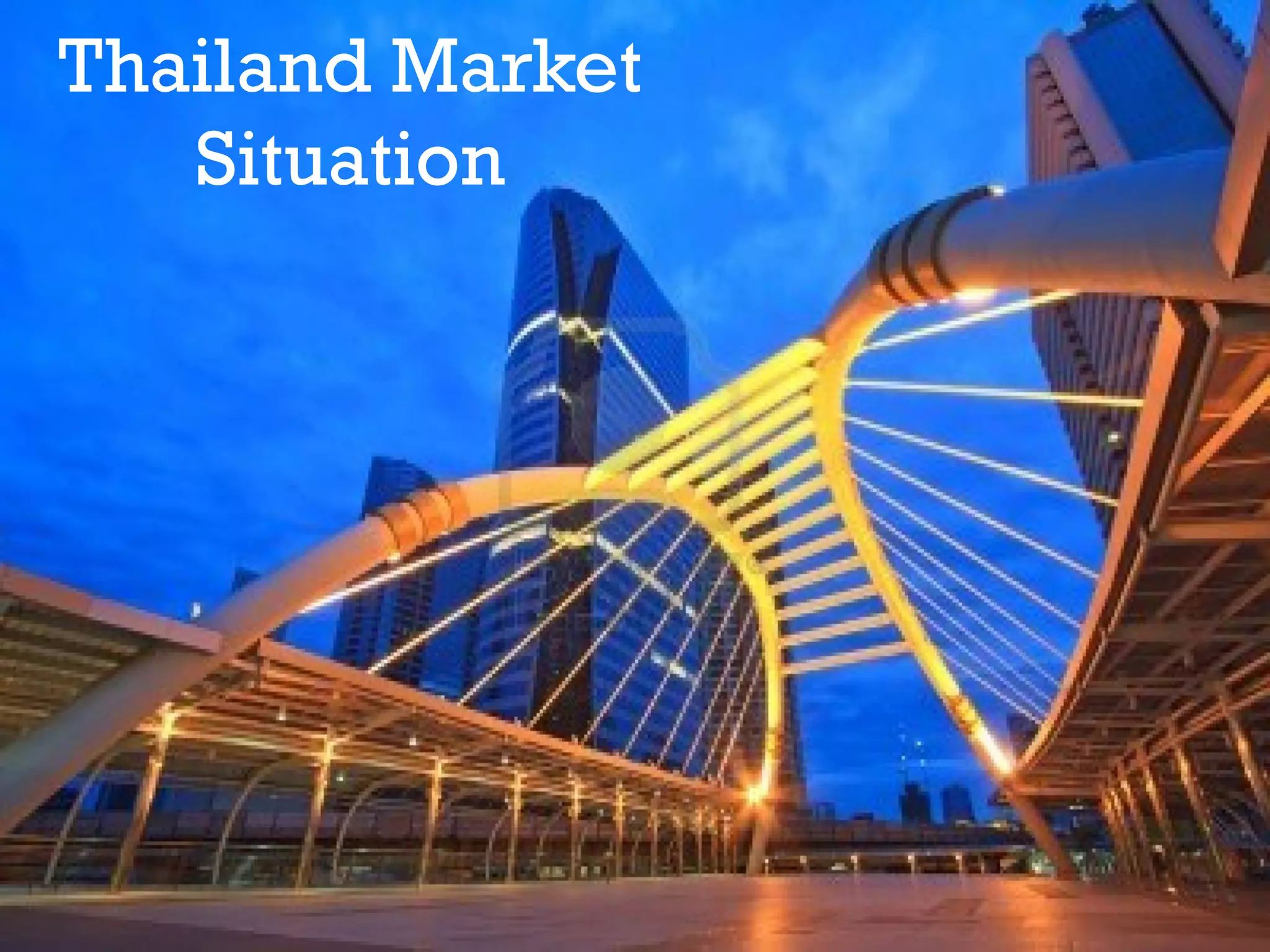 Thailand Market
Situation

 