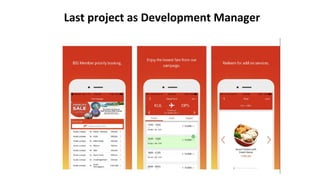 Last project as Development Manager
 