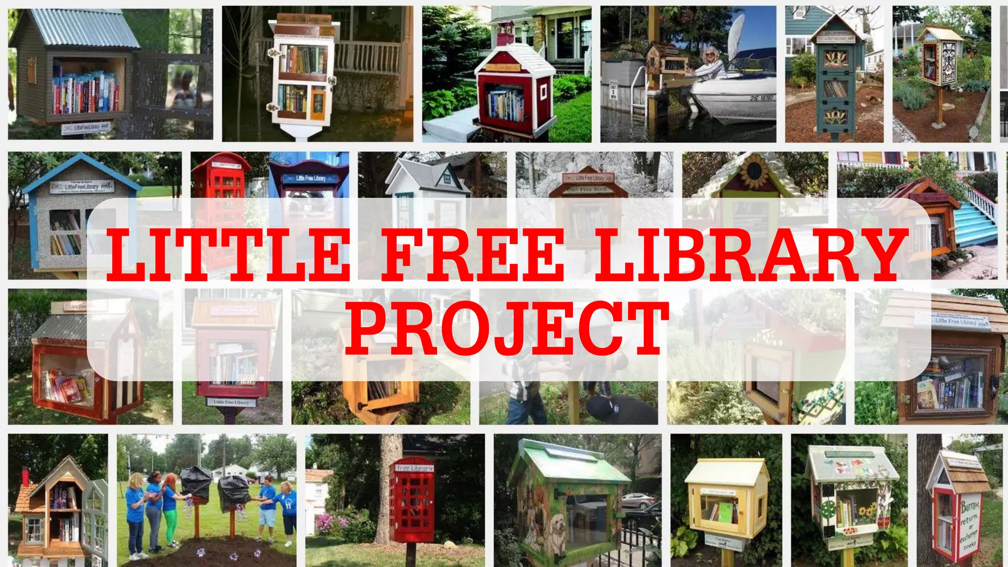LITTLE FREE LIBRARY
PROJECT
 