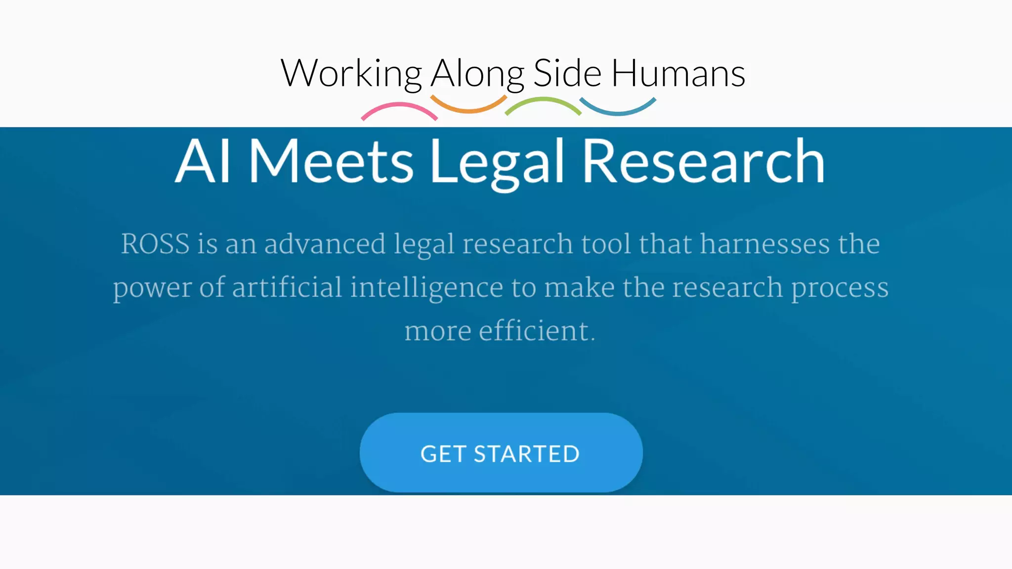 Working Along Side Humans
 