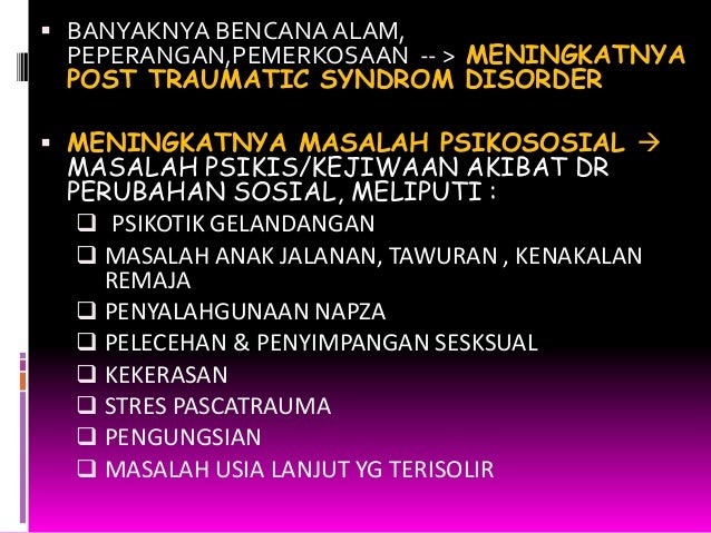 Trend dan issue keperawatan jiwa