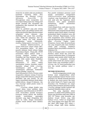 Tren Riset Tren Riset E-Learning: Analisis Bibliometrik Metadata Artikel Ilmiah ...