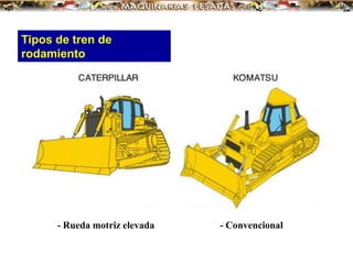 Tipos de tren de
rodamiento
- Rueda motriz elevada - Convencional
 