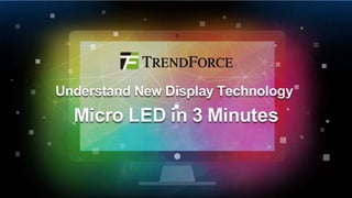 TrendForce micro led infographic