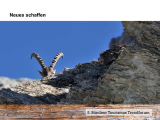 Neues schaffen




                 5. Bündner Tourismus Trendforum11
                                             Seite
 
