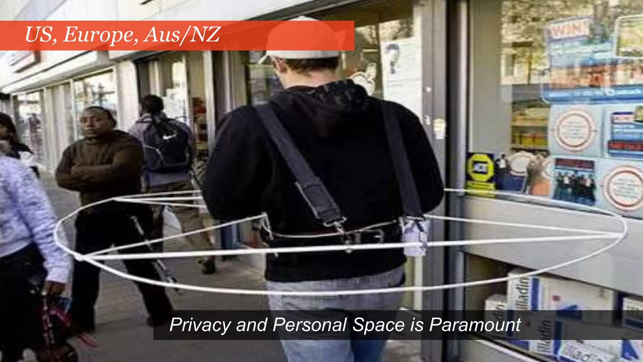 Privacy and Personal Space is Paramount
US, Europe, Aus/NZ
 