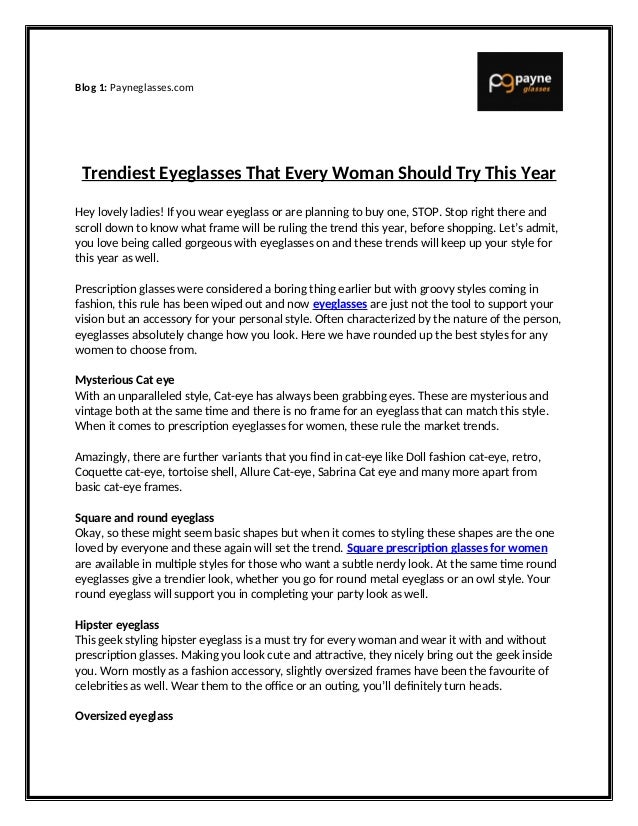 trendiest eyeglass frames