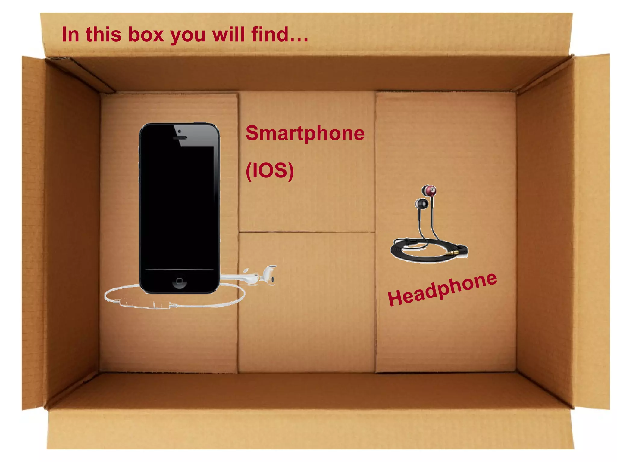 In this box you will find…

Smartphone
(IOS)

e
phon
Head

 
