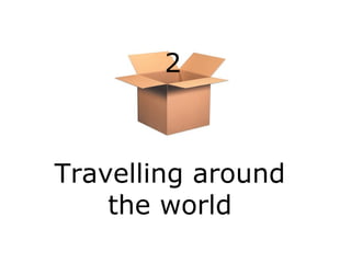 2

Travelling around
the world

 