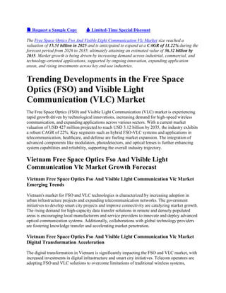 Global Market Trends and Innovations in Free Space Optics (FSO) and ...