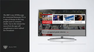 The BBC’s new HTML5 app
for connected Samsung TVs is
a sign of change in the way
people want to consume
media. Up-to-the-m...