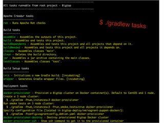 • $ ./gradlew tasks’
 
