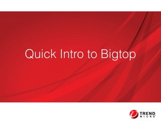 Quick Intro to Bigtop
 