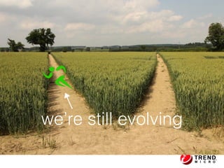 we’re still evolving
 