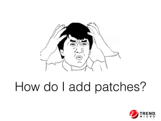 How do I add patches?
 