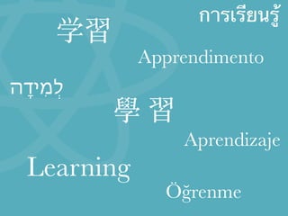W ϰ
Learning
ѧϰ
Apprendimento
Aprendizaje
??renme
??????????????
???????????
 