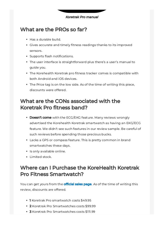 A Review on the KoreTrak Pro Smartwatch for Fitness Enthusiasts.