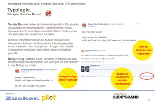 Trendreport November 2012: Facebook, Marken & TV in Deutschland

 Typologie.
 Beispiel Sender Brand.


  Sender Brands bie...