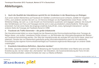 Trendreport November 2012: Facebook, Marken & TV in Deutschland

 Ableitungen.

  5.    Auch die Qualität der Interaktione...
