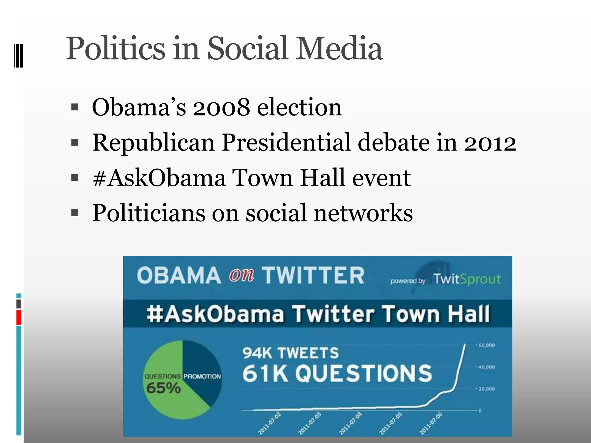 Location-based MarketingGPS features allow targeting specific groups based on interests and locationFoursquareAllows businesses to collect demographic infoAbility to set up deals, specials, and specific campaignsEncourages adventurousness for consumersAllows customers to add tips and recommendations