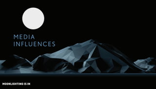 - Page 11-
MEDIA
INFLUENCE S
MOONLIGHTING IS IN
 