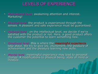Expierence Level Trends And Experience Economy | PPT