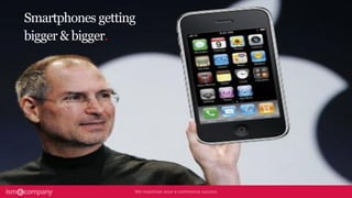 Smartphones getting
bigger & bigger.
 