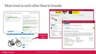 More trust in each other than in brands.
Productre
views
 