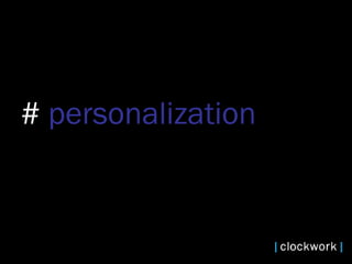 #  personalization   
