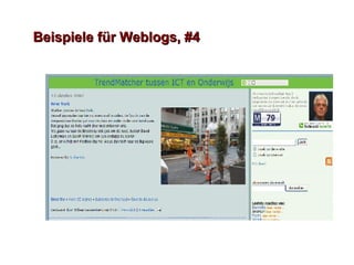 Beispiele f ü r Weblogs, #4 