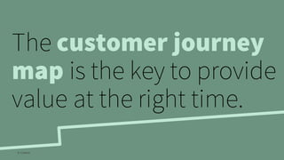 The customer journey
map is the key to provide
value at the right time.
© Creuna
 