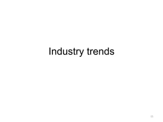Industry trends




                  15
 
