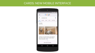 CARDS: NEW MOBILE INTERFACE
 