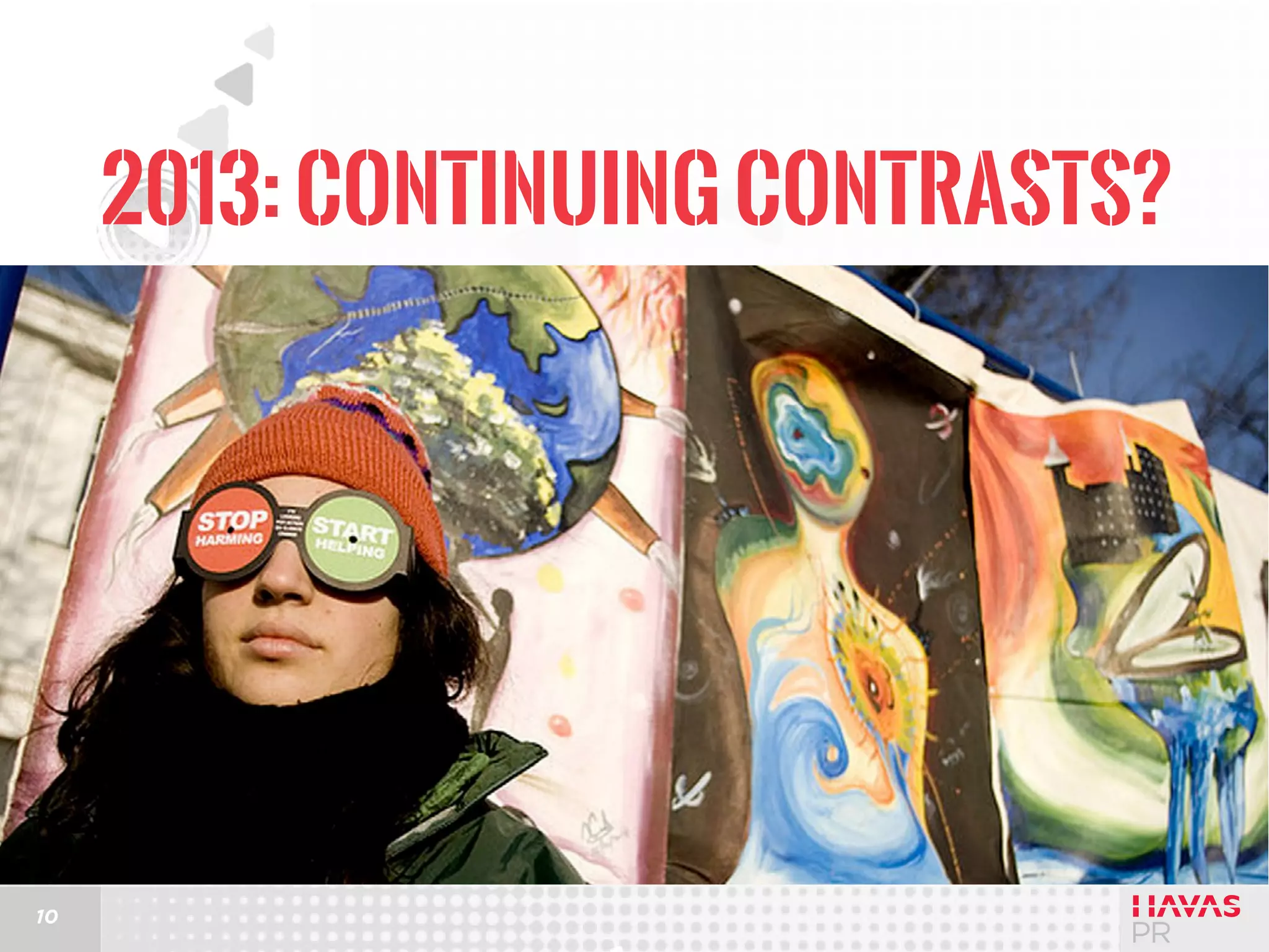 2013: Continuing Contrasts?

10

 