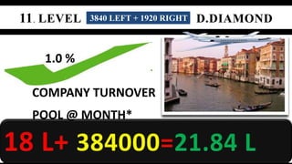 1.0 % 
3840 LEFT + 1920 RIGHT 
COMPANY TURNOVER 
POOL @ MONTH* 
 