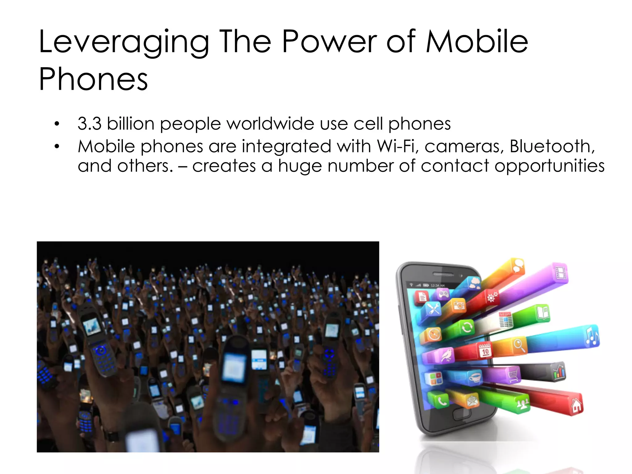Many Applications
•  Personal area networking
–  cell phone, laptop, ear phone, wrist watch
•  Military environments
–  soldiers, tanks, planes
•  Civilian environments
–  taxi cab network
–  meeting rooms
–  sports stadiums
–  boats, small aircraft
•  Emergency operations
–  search-and-rescue
–  policing and fire fighting
 