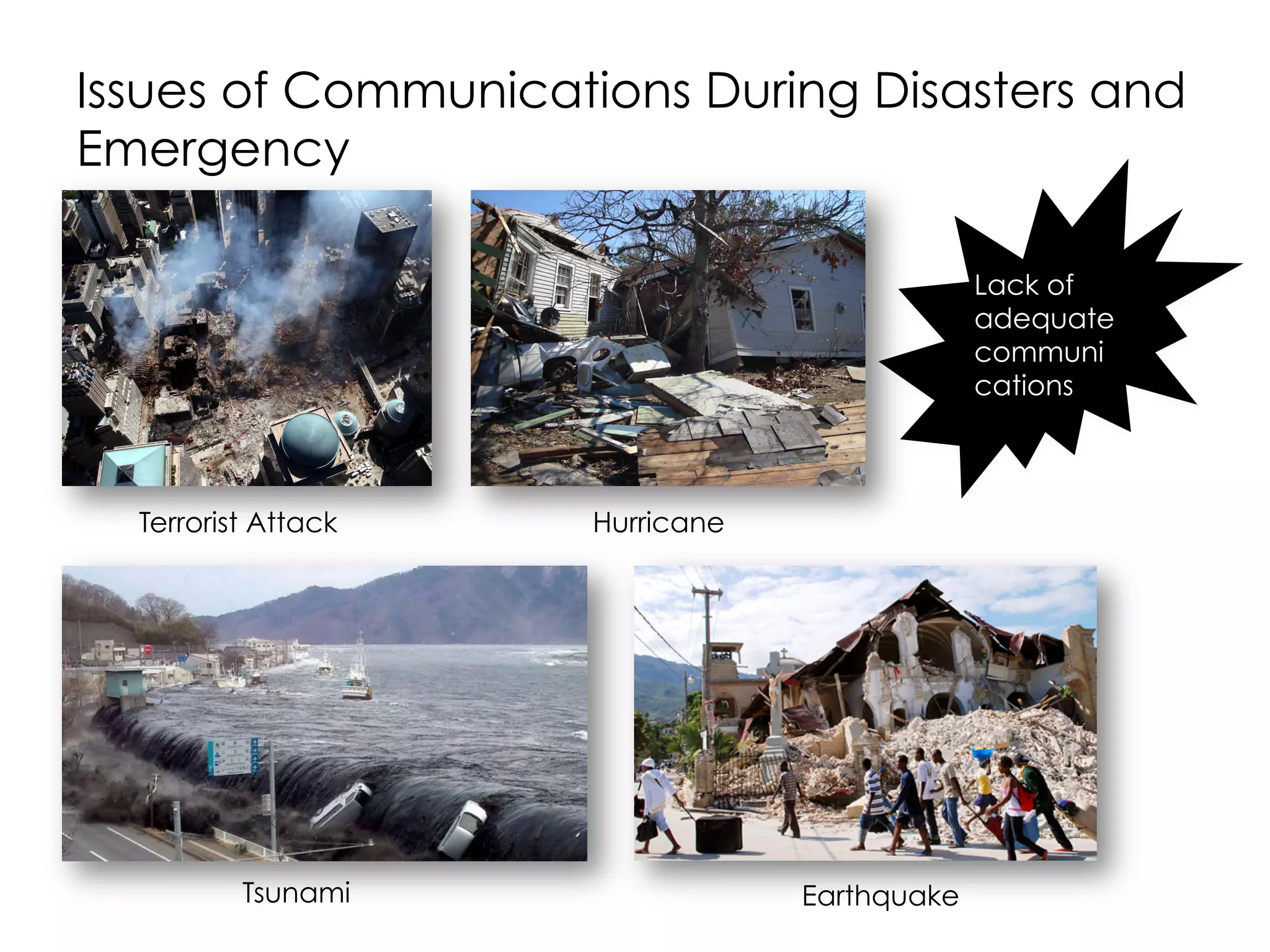 Outline
•  Motivation
•  History of DTN
•  Trends and Challenges in DTN
•  Routing in DTN
•  Performance of DTN in Emergency Scenario
•  DTN Applications
•  Future Work
 