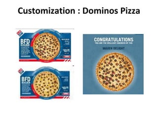 Customization : Dominos Pizza 