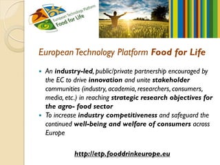 Trends and innovation needs in the european food and drink industry | PDF