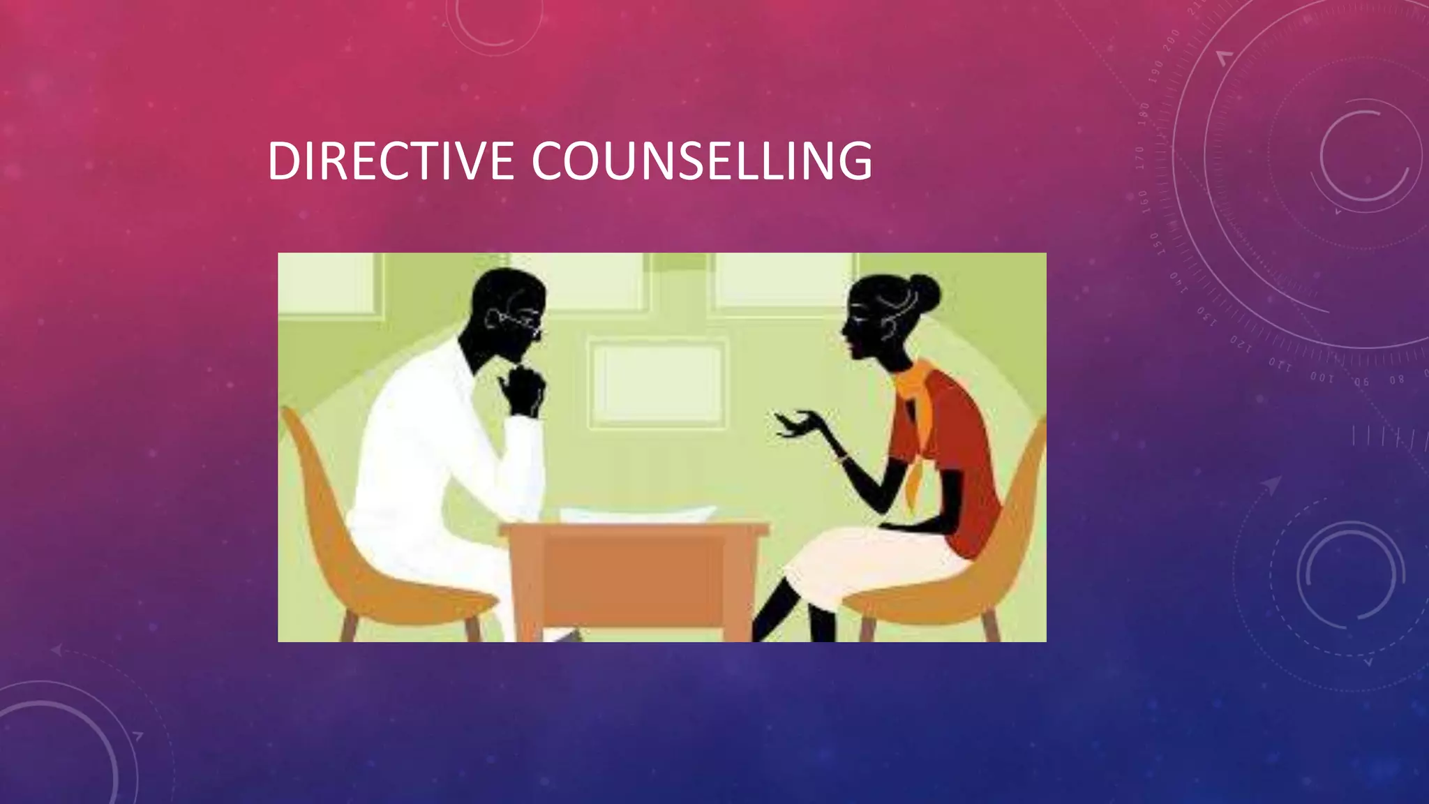 DIRECTIVE COUNSELLING
 