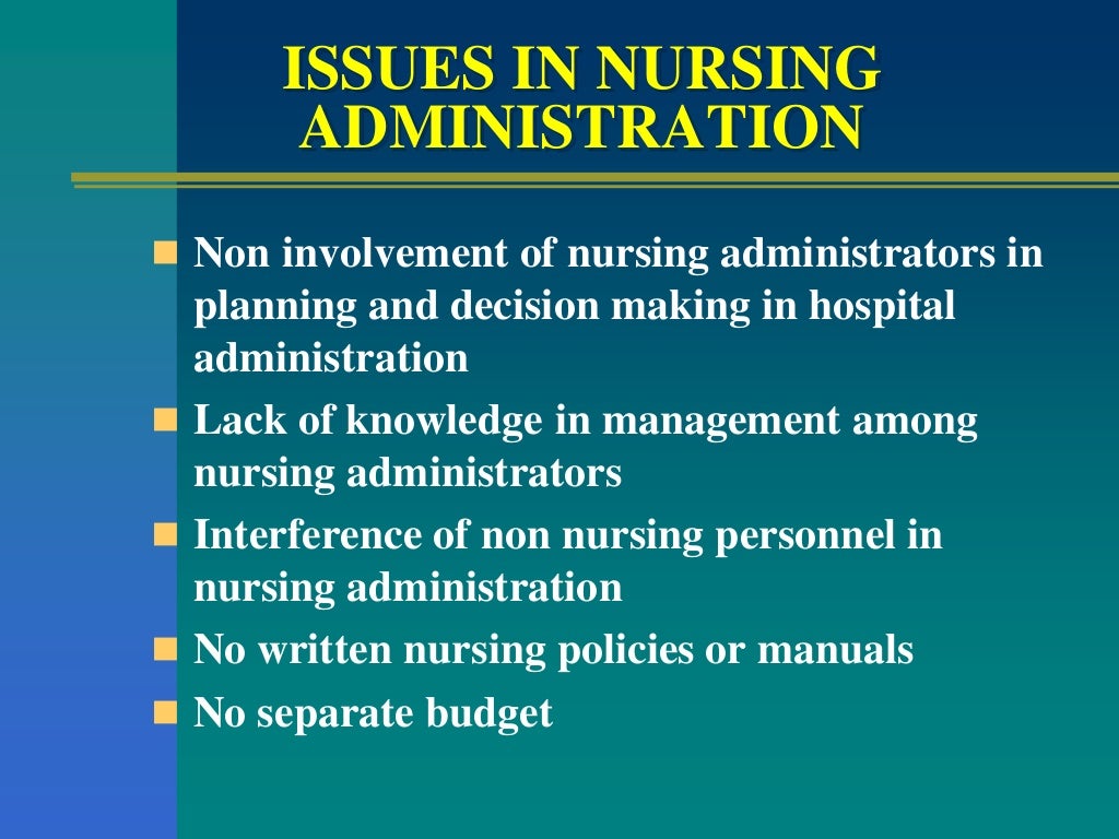 Trends And Issues In Nursing