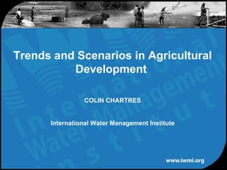 Trends and Scenarios in Agricultural Development  COLIN CHARTRES International Water Management Institute 