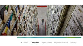 ➔ Context Collections Open Access Digital Scholarship Funding
 