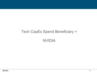 108
Tech CapEx Spend Beneficiary =
NVIDIA
 