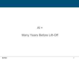 27
AI =
Many Years Before Lift-Off
 